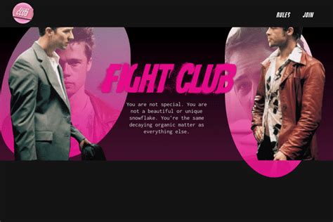 fight club website.